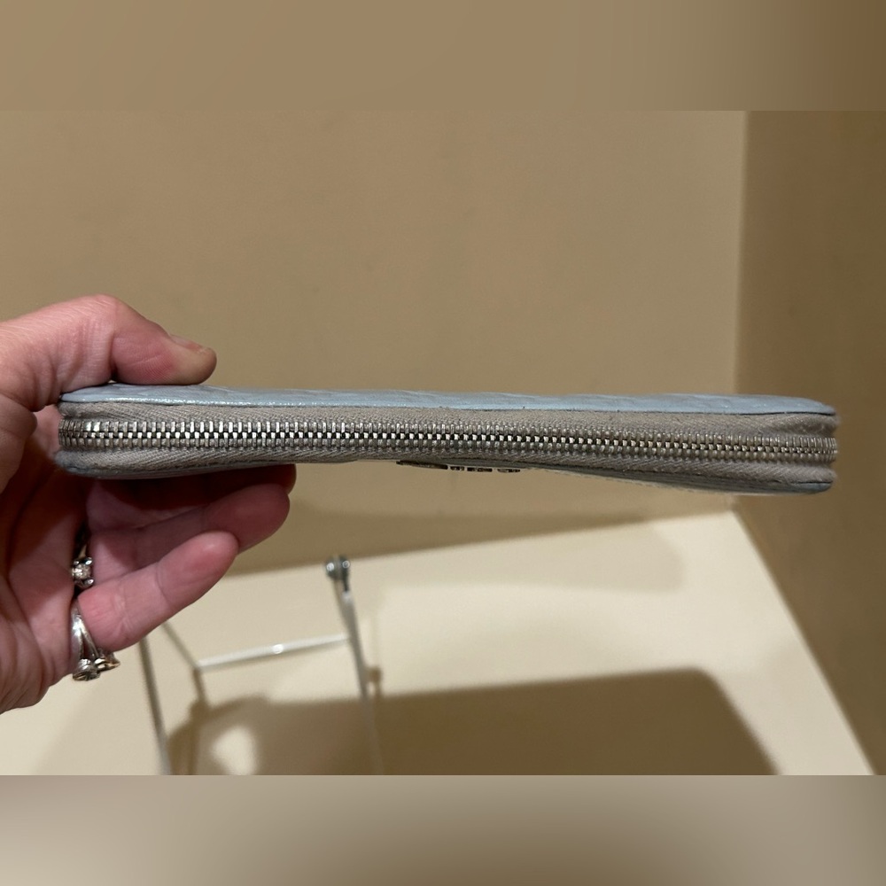 Dior Cannage Grey Zip Long Wallet - Picture 5 of 13